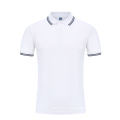 Camisa de polo simple de manga corta de algodón poli para hombres
